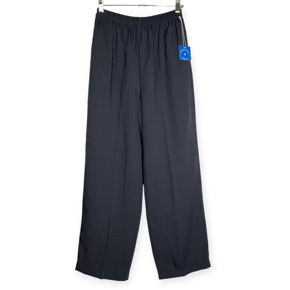 Vintage Easy Pieces Pull-On High Rise Crop Pants SIZE 9/10 Black USA NWT